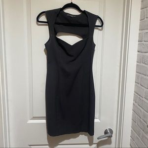 Dark gray sweetheart mini dress - size small